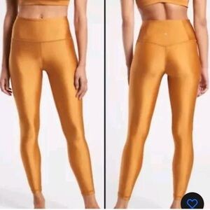 Athleta Shimmering Gold Leggings